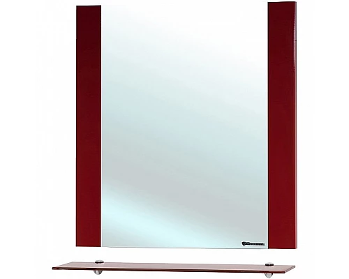 Купить Зеркало Bellezza Рокко 70 4613711030035 с полкой Красное в магазине сантехники Santeh-Crystal.ru