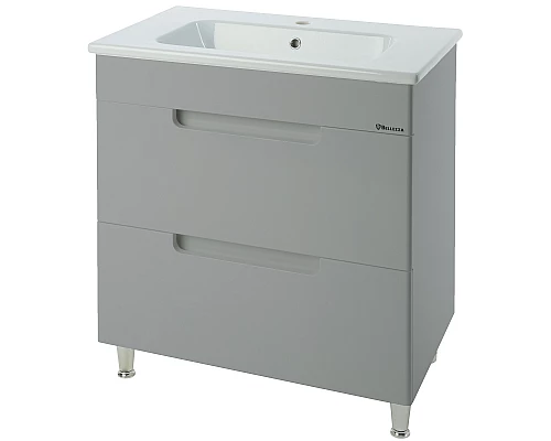 Приобрести Тумба под раковину Bellezza Сириус 100 4630217660368 Серебро в магазине сантехники Santeh-Crystal.ru