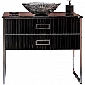 Тумба под раковину Boheme Armadi Art Monaco 100 867-100-BCR Черная Хром
