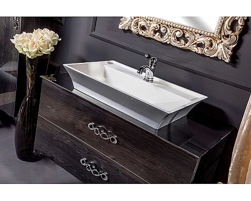 Купить Тумба под раковину Boheme Armadi Art NeoArt 100 831-100-BW подвесная Black Wood в магазине сантехники Santeh-Crystal.ru