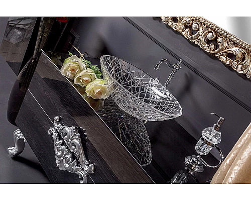 Купить Тумба под раковину Boheme Armadi Art NeoArt 100 831-100-BW подвесная Black Wood в магазине сантехники Santeh-Crystal.ru