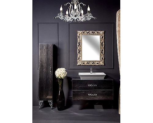 Купить Тумба под раковину Boheme Armadi Art NeoArt 100 831-100-BW подвесная Black Wood в магазине сантехники Santeh-Crystal.ru