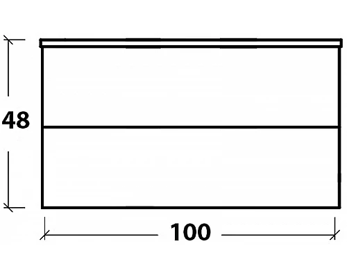 Купить Тумба под раковину Boheme Armadi Art NeoArt 100 831-100-BW подвесная Black Wood в магазине сантехники Santeh-Crystal.ru