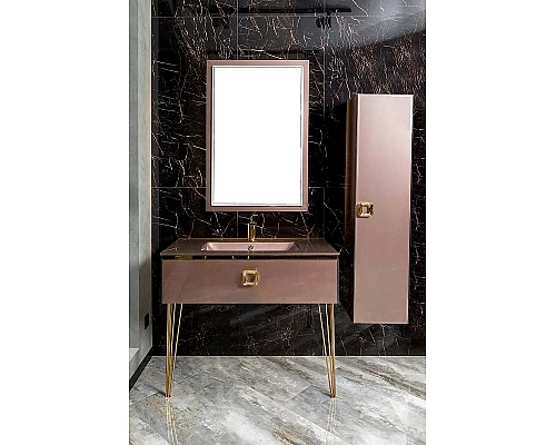 Приобрести Тумба под раковину Boheme Armadi Art Lucido 100 770-100-PU подвесная Лиловый в магазине сантехники Santeh-Crystal.ru