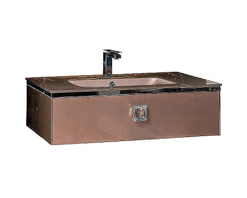 Приобрести Тумба под раковину Boheme Armadi Art Lucido 100 770-100-PU подвесная Лиловый в магазине сантехники Santeh-Crystal.ru