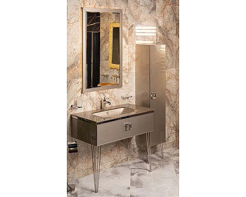 Купить Тумба под раковину Boheme Armadi Art Lucido 100 770-100-D подвесная Дельмар в магазине сантехники Santeh-Crystal.ru