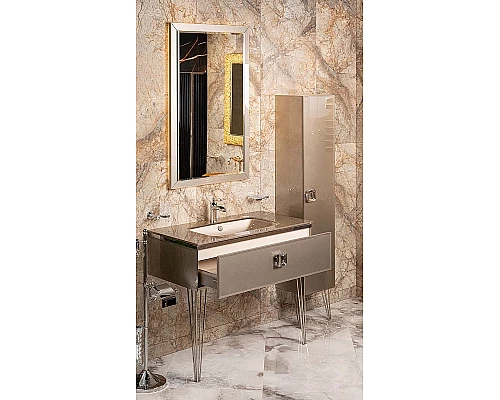 Купить Тумба под раковину Boheme Armadi Art Lucido 100 770-100-D подвесная Дельмар в магазине сантехники Santeh-Crystal.ru