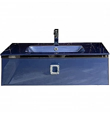 Тумба под раковину Boheme Armadi Art Lucido 100 770-100-BL подвесная Насыщенный синий