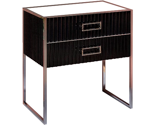 Заказать Тумба под раковину Boheme Armadi Art Monaco 80 867-080-BCR Черный глянец Хром в магазине сантехники Santeh-Crystal.ru