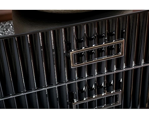 Заказать Тумба под раковину Boheme Armadi Art Monaco 80 867-080-BCR Черный глянец Хром в магазине сантехники Santeh-Crystal.ru