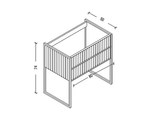 Приобрести Тумба под раковину Boheme Armadi Art Monaco 80 867-080-CPCR Капучино глянец  Хром в магазине сантехники Santeh-Crystal.ru