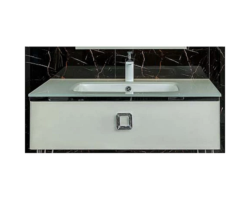 Приобрести Тумба под раковину Boheme Armadi Art Lucido 80 770-080-W подвесная Жемчужный белый в магазине сантехники Santeh-Crystal.ru