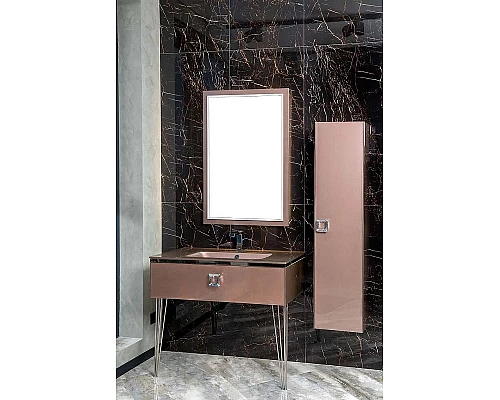 Купить Тумба под раковину Boheme Armadi Art Lucido 80 770-080-PU подвесная Лиловая в магазине сантехники Santeh-Crystal.ru