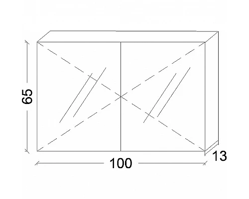 Заказать Зеркальный шкаф Boheme Armadi Art Vallessi 100 546-A glossy с подсветкой Антрацит глянец в магазине сантехники Santeh-Crystal.ru
