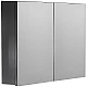 Заказать Зеркальный шкаф Boheme Armadi Art Vallessi 100 546-A glossy с подсветкой Антрацит глянец в магазине сантехники Santeh-Crystal.ru