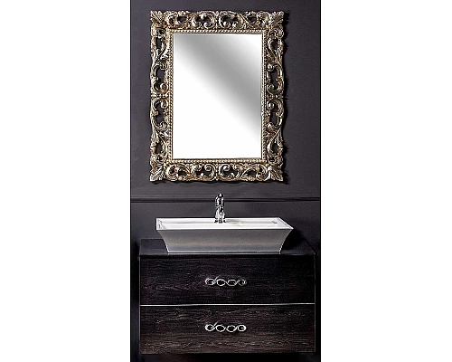 Приобрести Тумба под раковину Boheme Armadi Art NeoArt 80 831-080-BW подвесная Black Wood в магазине сантехники Santeh-Crystal.ru