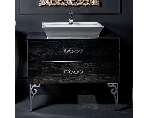 Приобрести Тумба под раковину Boheme Armadi Art NeoArt 80 831-080-BW подвесная Black Wood в магазине сантехники Santeh-Crystal.ru