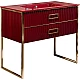 Заказать Тумба под раковину Boheme Armadi Art Monaco 100 866-100-RG Бордо глянец Золото в магазине сантехники Santeh-Crystal.ru