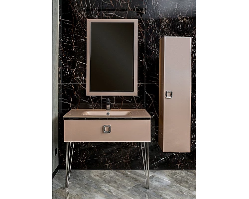 Заказать Тумба под раковину Boheme Armadi Art Lucido 100 770-100-Rose подвесная Пыльная роза в магазине сантехники Santeh-Crystal.ru