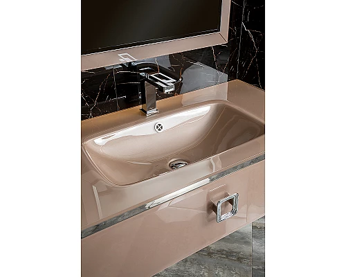 Заказать Тумба под раковину Boheme Armadi Art Lucido 100 770-100-Rose подвесная Пыльная роза в магазине сантехники Santeh-Crystal.ru