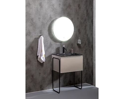 Купить Тумба под раковину Boheme Armadi Art Vallessi 60 837-060-C подвесная Кашемир матовый в магазине сантехники Santeh-Crystal.ru