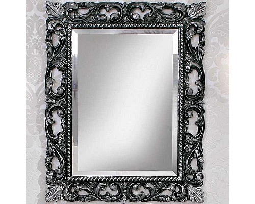 Купить Зеркало Cezares 75 620/A Nero Argento в магазине сантехники Santeh-Crystal.ru