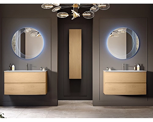 Зеркало Cezares 80 45053 с подсветкой круглое