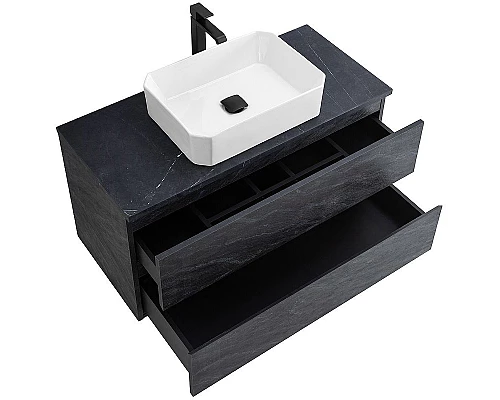 Заказать Тумба под раковину Cezares Molveno 46 100 MOLVENO 46-100-2C-SO-ANTR подвесная Antracite в магазине сантехники Santeh-Crystal.ru