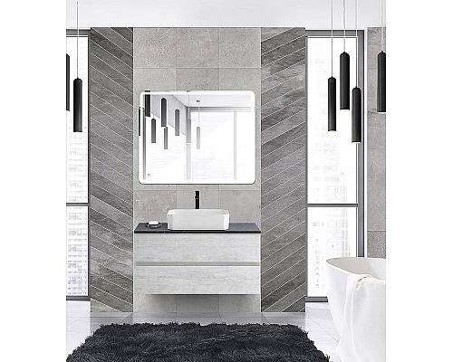 Приобрести Тумба под раковину Cezares Molveno 46 100 MOLVENO 46-100-2C-SO-LB подвесная Legno Bianco в магазине сантехники Santeh-Crystal.ru