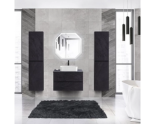 Заказать Тумба под раковину Cezares Molveno 46 80 MOLVENO 46-80-2C-SO-NR подвесная Nero в магазине сантехники Santeh-Crystal.ru