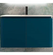 Тумба под раковину Cezares Stylus 94 55228 подвесная Blu Petrolio
