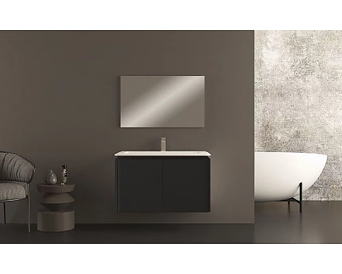Купить Тумба под раковину Cezares Stylus 94 55227 подвесная Nero grafite в магазине сантехники Santeh-Crystal.ru