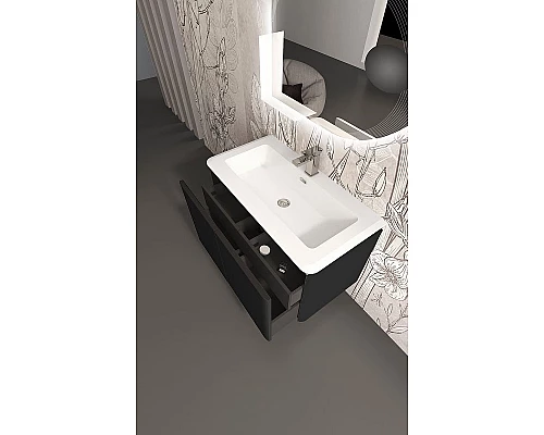 Купить Тумба под раковину Cezares Stylus 94 55227 подвесная Nero grafite в магазине сантехники Santeh-Crystal.ru