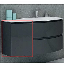 Подвесной шкаф Cezares Vague 34 L 44229 Antacite