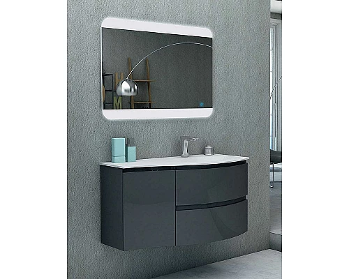 Приобрести Подвесной шкаф Cezares Vague 34 L 44229 Antacite в магазине сантехники Santeh-Crystal.ru