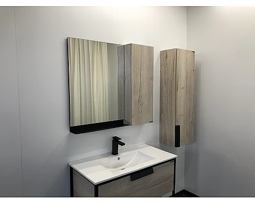 Заказать Зеркало со шкафом Comforty Бонн 90 00-00001951 Дуб дымчатый в магазине сантехники Santeh-Crystal.ru