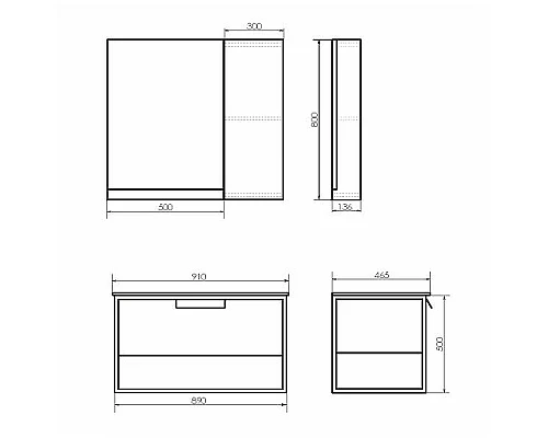 Заказать Тумба с раковиной Comforty Бонн 90 00-00001937 подвесная Дуб темный в магазине сантехники Santeh-Crystal.ru