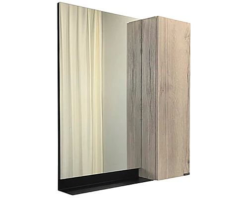 Купить Зеркало со шкафом Comforty Бонн 75 00-00008473 Дуб дымчатый в магазине сантехники Santeh-Crystal.ru