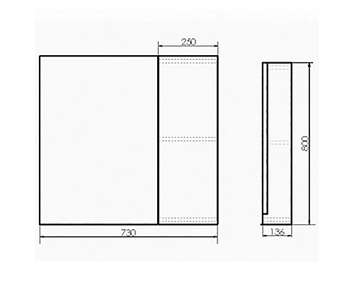 Купить Зеркало со шкафом Comforty Бонн 75 00-00008473 Дуб дымчатый в магазине сантехники Santeh-Crystal.ru