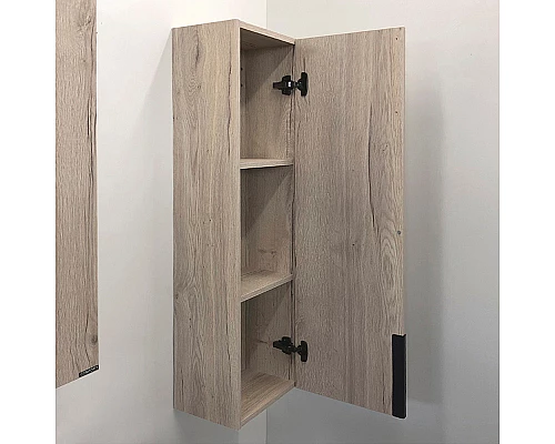 Приобрести Шкаф пенал Comforty Бонн 35 00-00008476 подвесной Дуб дымчатый в магазине сантехники Santeh-Crystal.ru