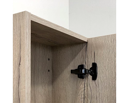 Приобрести Шкаф пенал Comforty Бонн 35 00-00008476 подвесной Дуб дымчатый в магазине сантехники Santeh-Crystal.ru