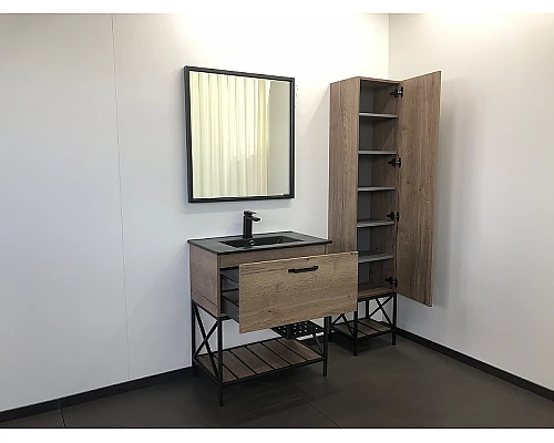 Заказать Зеркало Comforty Бредфорд 75 00004149062 Черное в магазине сантехники Santeh-Crystal.ru