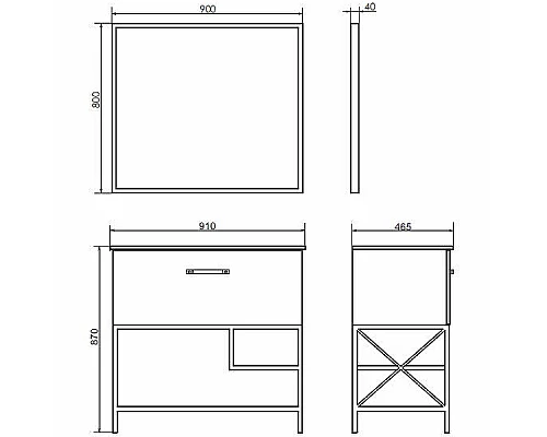 Приобрести Тумба с раковиной Comforty Бредфорд 90 00-00009403 Дуб темный в магазине сантехники Santeh-Crystal.ru