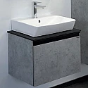 Тумба с раковиной Comforty Эдинбург 60 00-00001928 подвесная Бетон светлый
