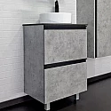 Тумба с раковиной Comforty Эдинбург 60Н 00-00004767 Бетон светлый