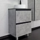 Приобрести Тумба с раковиной Comforty Эдинбург 60Н 00-00004767 Бетон светлый в магазине сантехники Santeh-Crystal.ru