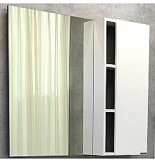 Зеркало со шкафом Comforty Милан 90 00004137130 Белый глянец