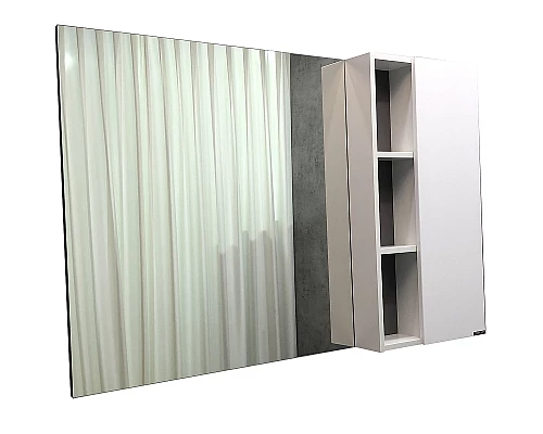 Заказать Зеркало со шкафом Comforty Милан 120 00004136261 Белый глянец в магазине сантехники Santeh-Crystal.ru