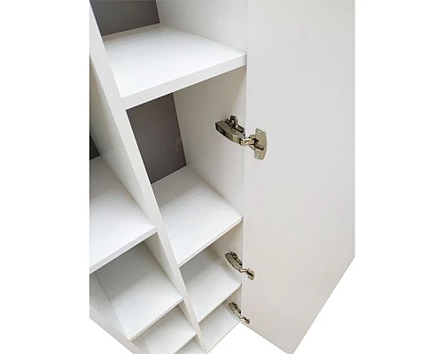 Приобрести Шкаф пенал Comforty Милан 40 00004136467 подвесной Белый глянец в магазине сантехники Santeh-Crystal.ru