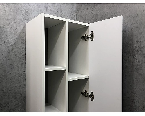 Приобрести Шкаф пенал Comforty Милан 40 00004136467 подвесной Белый глянец в магазине сантехники Santeh-Crystal.ru
